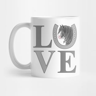 Dapple Gray Gypsy Vanner Draft Horse LOVE Mug